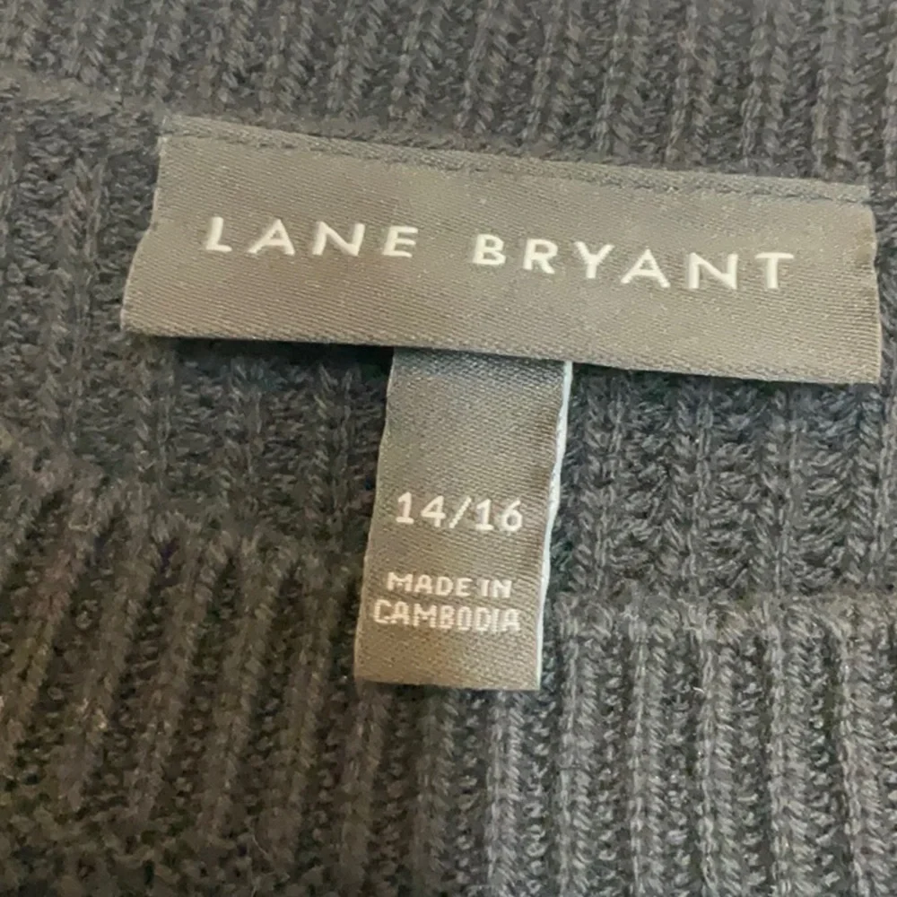 Lane Bryant Pullover Sweater 14/16 Black - Picture 4 of 12